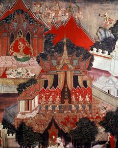 Scenes from the life of Buddha, mid 19th century
