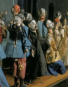 Thai Art: Marionettes of the Ramayana Characters. Bangkok Style by Thai School