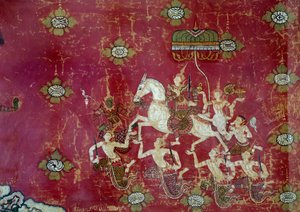 Buddhism: Scene of the Life of Buddha: The Grand Depart (Detail)