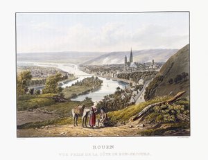 Rouen, Seen from Bon-Secours, 1823-1826 by Thales Fielding