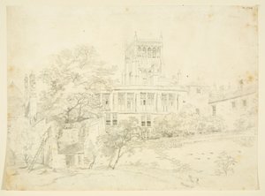 Garden Front of one of the Prebendal Houses by The Rev. John Eagles