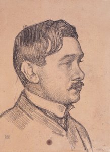 Portrait of Maurice Maeterlinck by Théo van Rysselberghe