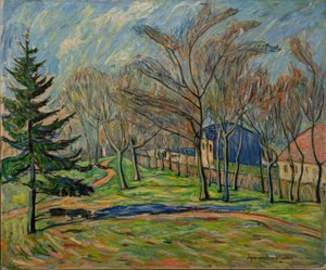 In Front of the Seelow Manor by Theo von Brockhusen