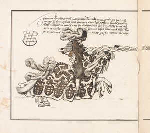 Book on Tournaments: Jouster Facing Right by Theobald Senefelder