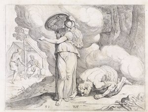 Minerva Shows Ithaca to Odysseus (series title: The Works of Odysseus) by Theodoor van Thulden