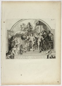 Philip IV Appointing Prince Ferdinand Governor of the Netherlands, plate 25 from Casperius Gevartius, Pompa Introitus Honori Serenissimi Principis Ferdinandi (Triumphal Entry of the Most Serene and Honorable Cardinal-Infante Ferdinand)