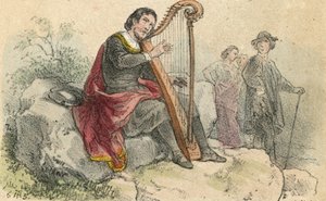 Ballad singer by Theodor Hosemann