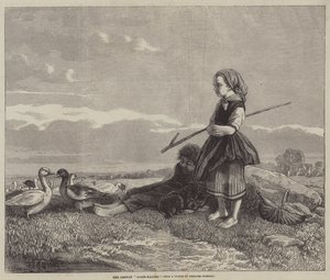 The German Goose-Maiden by Theodor Hosemann