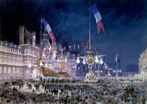 Reception at the Paris City Hall of the Russian Wing by Theodor Josef Hubert Hoffbauer