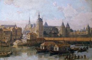The Ile de la Cite and the Palais de Justice in the 16th century
