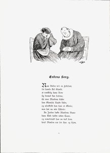 Illustration from the book Stories by Munthe, Peter and published by Dybwad (1896) by Theodor Kittelsen