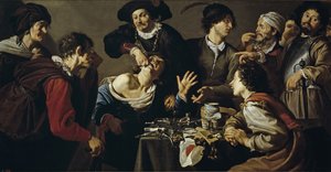 The Quacksalver, 1620-1625 by Theodor Rombouts