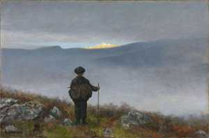 Far, far away Soria Moria Palace shimmered like Gold by Theodor Kittelsen