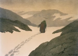 The Plague on the Mountain by Theodor Kittelsen