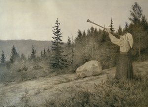 Up Under the Mountain Sounds a Woodwind Instrument