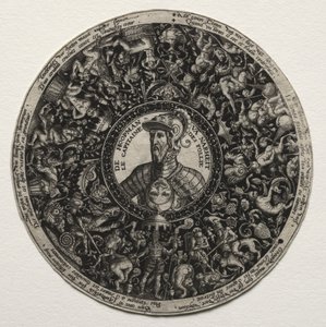 Design for a Dish with Medallions by Theodor de Bry