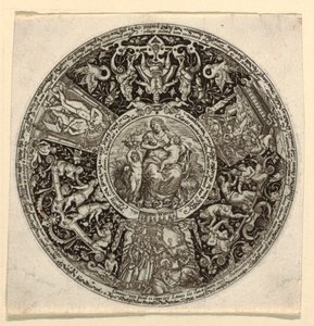 Design for an Engraved Tazza with an Allegory of Charity