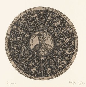 Medallion with Bust of the Captain of Folly, Theodor de Bry, ca. 1577 - ca. 1578 by Theodor de Bry