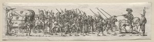 Soldiers on the March by Theodor de Bry