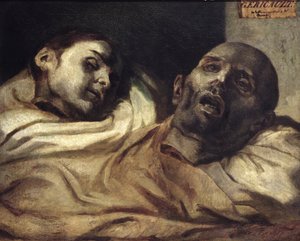 Heads of Torture Victims by Theodore (after) Gericault