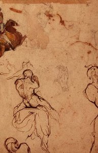 Study of Horses and Riders