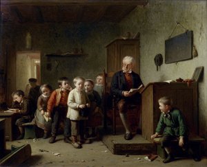 The classroom, 1872 by Theodore Bernard de Heuvel