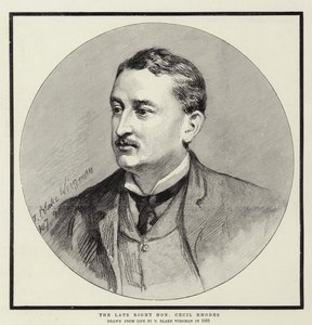 The Late Right Honourable Cecil Rhodes by Theodore Blake Wirgman