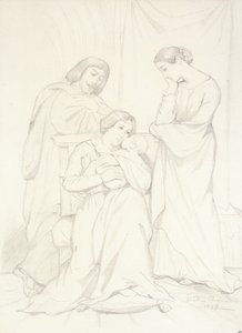 Presumed Portrait of the Comte Oscar de Ranchicourt and his Family in Troubadour Costumes