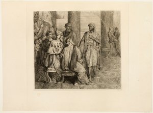 She Loved Me for the Dangers, plate three from Othello by Théodore Chassériau