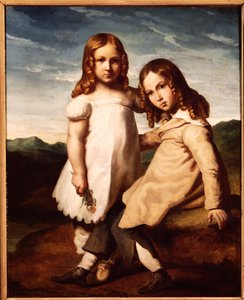 Alfred Dedreux as a Child with His Sister, Elisabeth, 1816-17