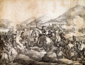 Battle of Chacabuco, February 1817, which decreed victory of Jose De San Martin over Spanish by Theodore Gericault