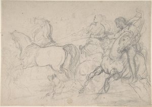 Charioteer and Horseman by Theodore Gericault