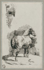 A Dapple-Gray Horse by Theodore Gericault