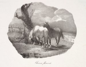 Flemish Horses by Theodore Gericault