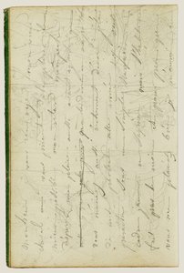 Draft Letter by Theodore Gericault