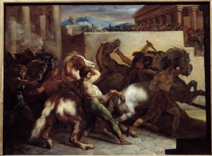 Free Horse Racing in Rome by Theodore Gericault
