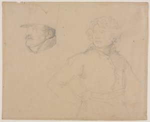 Study of Two Soldiers, 1818-1819 by Theodore Gericault