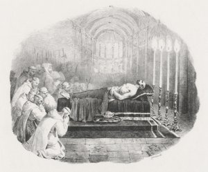 William the Conqueror Lying in State at the Church of the Abbey St. Georges de Boscherville by Theodore Gericault