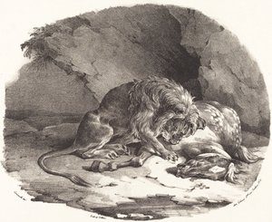 Horse Devoured by a Lion