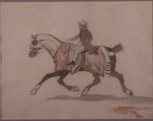 Little Groom on a Trotting Horse by Theodore Gericault