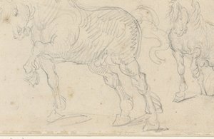 Horse Studies by Theodore Gericault
