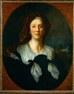 Portrait of Marie Serre, Mother of the Painter Hyacinthe Rigaud by Theodore Gericault