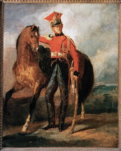 Red Lancer of the Imperial Guard by Theodore Gericault