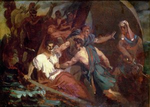 Revolt on a Sailing Ship by Theodore Gericault