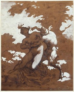 Satyr and Nymph by Theodore Gericault