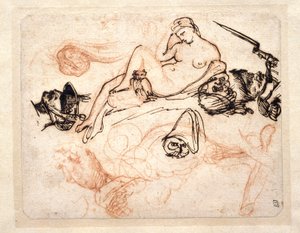 Sheet of Studies with Michelangelo