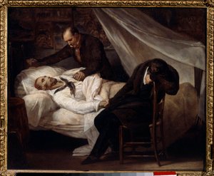The Death of the Painter Theodore Gericault by Theodore Gericault