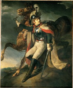 Wounded Dragoon Leaving Cross Fire by Theodore Gericault