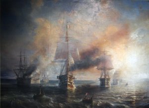 The French Fleet Sailing from Cherbourg to Brest, 1858