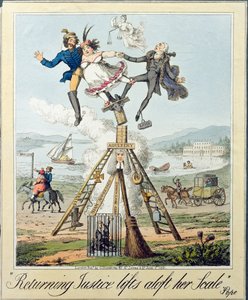 Returning Justice Lifts Aloft Her Scale by Theodore Lane